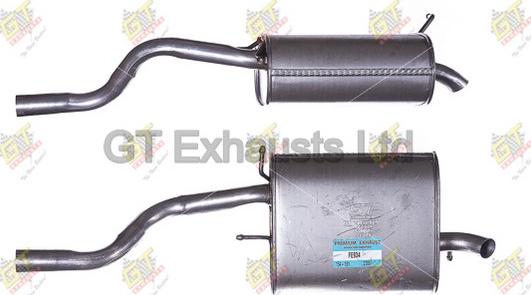 GT Exhausts GFE934 - Глушитель выхлопных газов, конечный autospares.lv