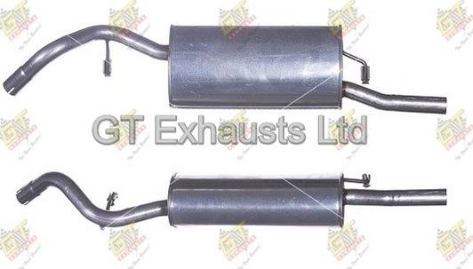 GT Exhausts GFE563 - Глушитель выхлопных газов, конечный autospares.lv