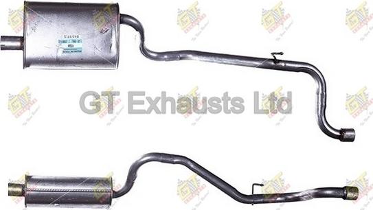 GT Exhausts GFE538 - Глушитель выхлопных газов, конечный autospares.lv