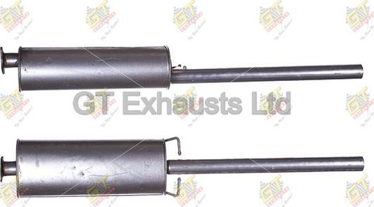 GT Exhausts GFE1041 - Средний глушитель выхлопных газов autospares.lv