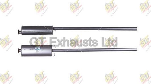 GT Exhausts GFE1043 - Средний глушитель выхлопных газов autospares.lv