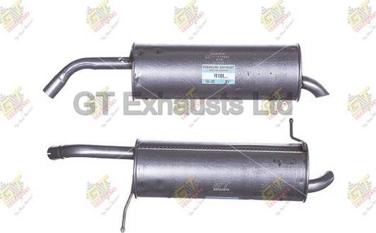 GT Exhausts GFE1069 - Глушитель выхлопных газов, конечный autospares.lv