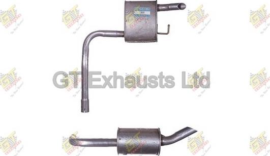 GT Exhausts GFE383 - Глушитель выхлопных газов, конечный autospares.lv