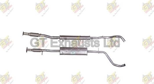 GT Exhausts GFT852 - Средний глушитель выхлопных газов autospares.lv