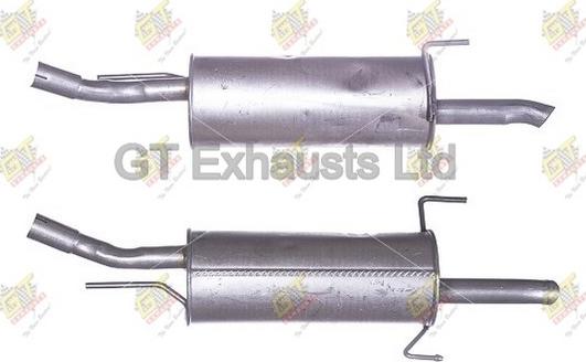 GT Exhausts GGM495 - Глушитель выхлопных газов, конечный autospares.lv