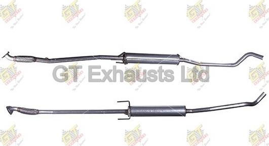 GT Exhausts GGM462 - Средний глушитель выхлопных газов autospares.lv