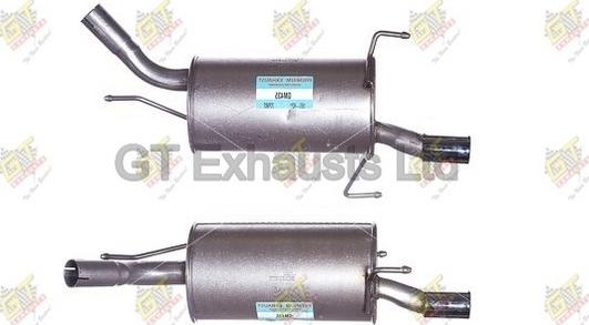GT Exhausts GGM435 - Глушитель выхлопных газов, конечный autospares.lv