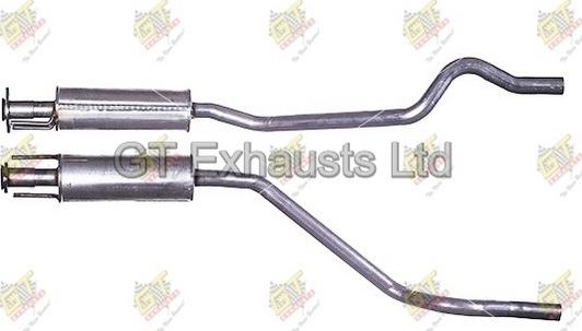 GT Exhausts GGM025 - Средний глушитель выхлопных газов autospares.lv