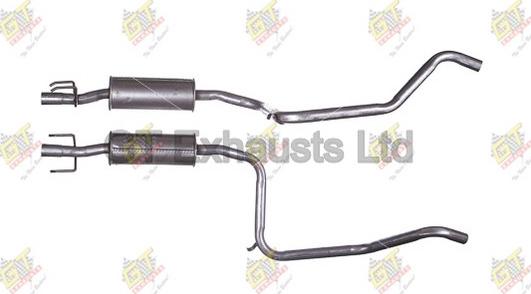 GT Exhausts GGM152 - Средний глушитель выхлопных газов autospares.lv