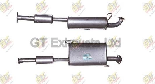 GT Exhausts GGM301 - Средний глушитель выхлопных газов autospares.lv