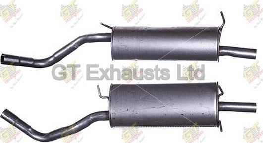 GT Exhausts GRN643 - Глушитель выхлопных газов, конечный autospares.lv