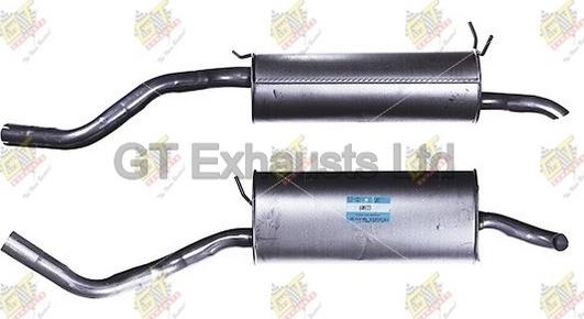 GT Exhausts GRN633 - Глушитель выхлопных газов, конечный autospares.lv