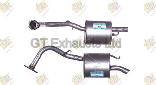 GT Exhausts GTY686 - Глушитель выхлопных газов, конечный autospares.lv