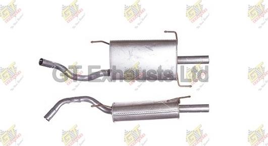 GT Exhausts GTY297 - Глушитель выхлопных газов, конечный autospares.lv