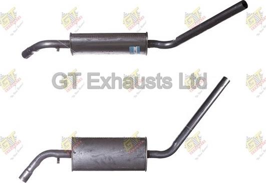 GT Exhausts GVW460 - Средний глушитель выхлопных газов autospares.lv