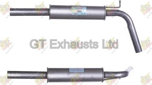 GT Exhausts GVW594 - Средний глушитель выхлопных газов autospares.lv
