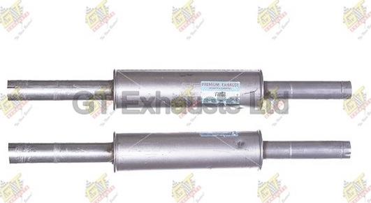 GT Exhausts GVW158 - Средний глушитель выхлопных газов autospares.lv