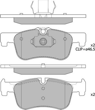 Hagen GP4043 - Тормозные колодки, дисковые, комплект autospares.lv