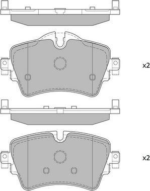 Hagen GP4005 - Тормозные колодки, дисковые, комплект autospares.lv