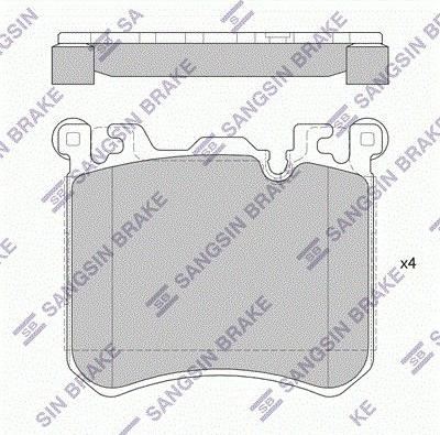 Hagen GP1941 - Тормозные колодки, дисковые, комплект autospares.lv