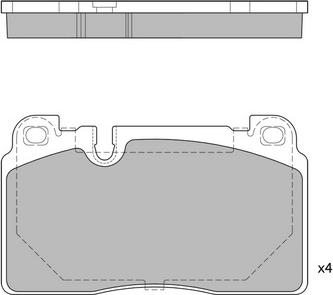 Remsa 21527.00 - Тормозные колодки, дисковые, комплект autospares.lv