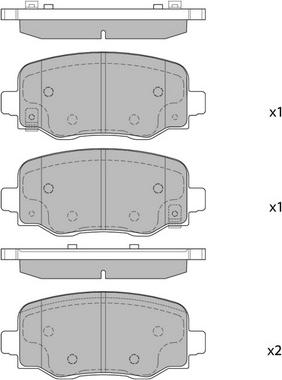 Hagen GP1917 - Тормозные колодки, дисковые, комплект autospares.lv