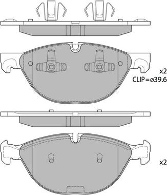 Hagen GP1924 - Тормозные колодки, дисковые, комплект autospares.lv