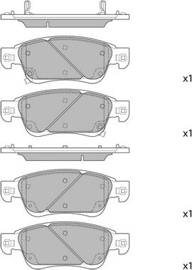 Hagen GP1478 - Тормозные колодки, дисковые, комплект autospares.lv