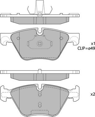 Hagen GP1699 - Тормозные колодки, дисковые, комплект autospares.lv