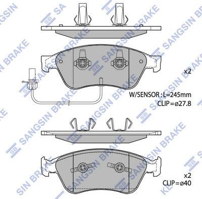 Hagen GP1693 - Тормозные колодки, дисковые, комплект autospares.lv