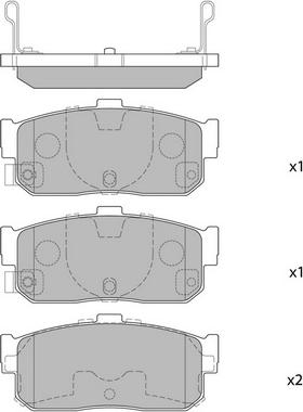 Havam HP2762 - Тормозные колодки, дисковые, комплект autospares.lv