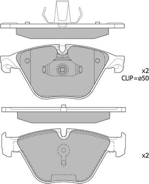 Hagen GP1821 - Тормозные колодки, дисковые, комплект autospares.lv