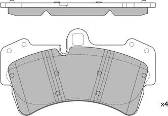 Hagen GP2197 - Тормозные колодки, дисковые, комплект autospares.lv