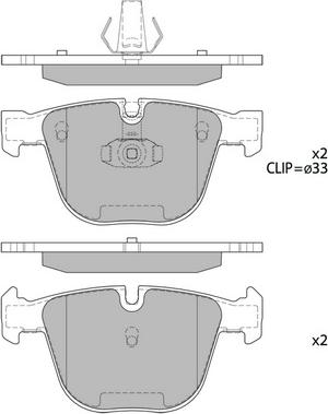 Hagen GP2164 - Тормозные колодки, дисковые, комплект autospares.lv