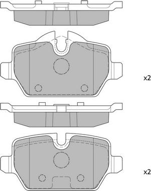 Hagen GP2161 - Тормозные колодки, дисковые, комплект autospares.lv