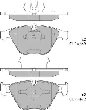 Hagen GP2163 - Тормозные колодки, дисковые, комплект autospares.lv