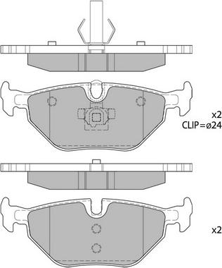 Hagen GP2162 - Тормозные колодки, дисковые, комплект autospares.lv