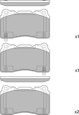 Hagen GP2119 - Тормозные колодки, дисковые, комплект autospares.lv