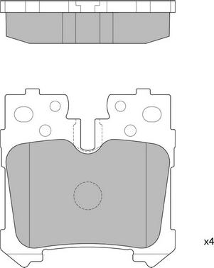 Hagen GP2301 - Тормозные колодки, дисковые, комплект autospares.lv