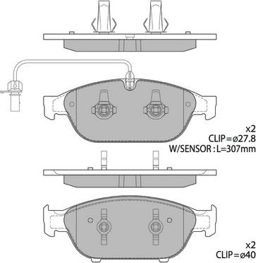 Hagen GP2316 - Тормозные колодки, дисковые, комплект autospares.lv