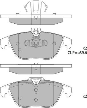 Hagen GP2313 - Тормозные колодки, дисковые, комплект autospares.lv