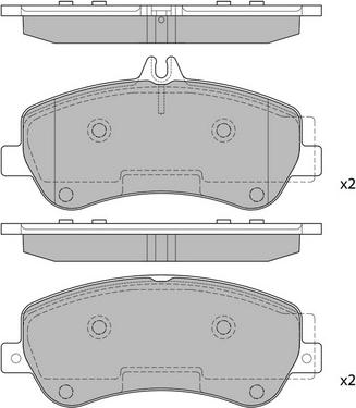 Hagen GP2330 - Тормозные колодки, дисковые, комплект autospares.lv