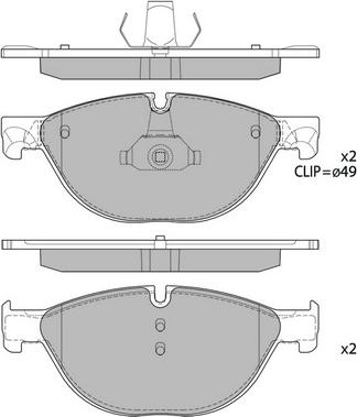 Hagen GP2212 - Тормозные колодки, дисковые, комплект autospares.lv