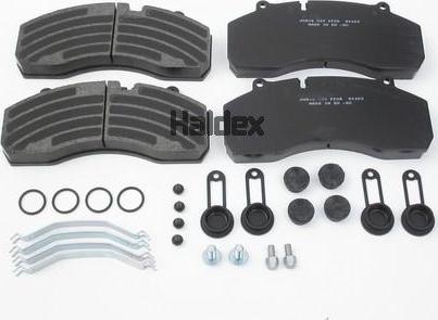 Haldex 89724 - Тормозные колодки, дисковые, комплект autospares.lv