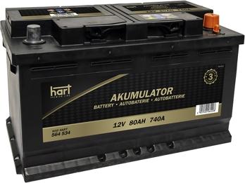 Hart 564 534 - Стартерная аккумуляторная батарея, АКБ autospares.lv