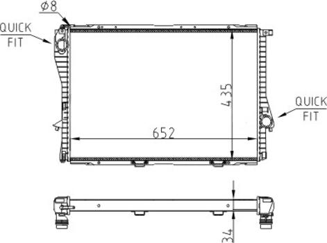 Hart 643 016 - Радиатор, охлаждение двигателя autospares.lv