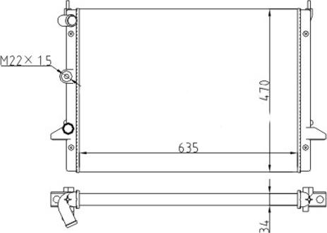 Hart 605 920 - Радиатор, охлаждение двигателя autospares.lv