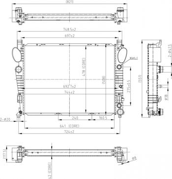 Hart 606 474 - Радиатор, охлаждение двигателя autospares.lv