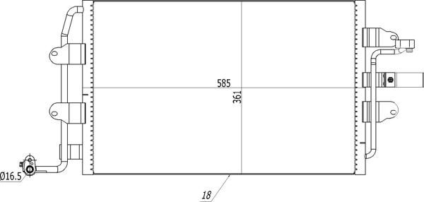 Hart 606 209 - Конденсатор кондиционера autospares.lv