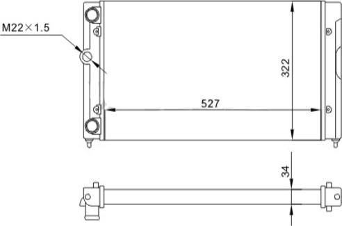 Hart 600 931 - Радиатор, охлаждение двигателя autospares.lv